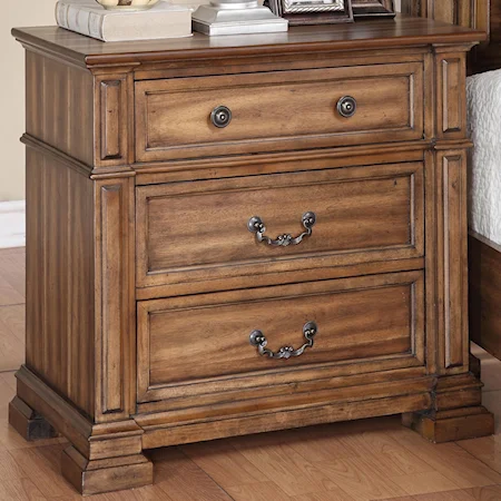 Nightstand with 3 Drawers